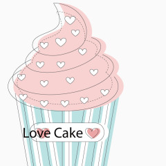 矢量食物甜品糕点