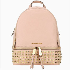 粉色铆钉双肩包