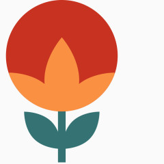 矢量 花朵图形 扁平化 不规则图形花朵 几何花朵