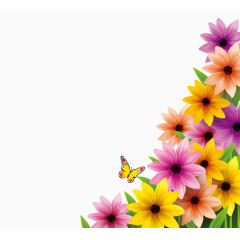 精美绿叶花纹边框设计矢量素材