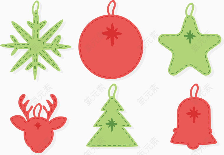 清新圣诞贴纸