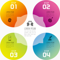 矢量圆形分类标签