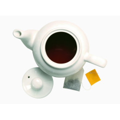 白色茶壶