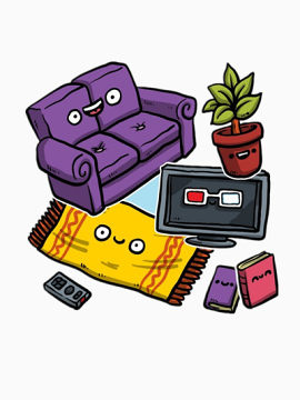 卡通手绘家具素材