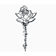 优雅白莲花免抠素材