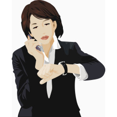 矢量职场女强人素材