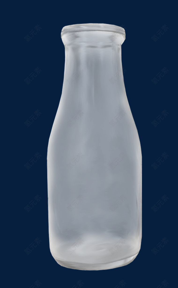 灰色透明玻璃瓶