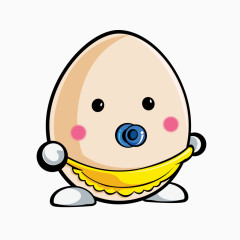 卡通矢量鸡蛋吉祥物