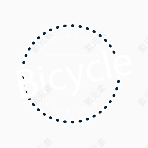 自行车徽章矢量图