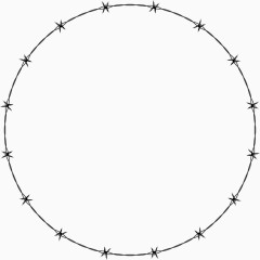 圆形带刺铁丝圈