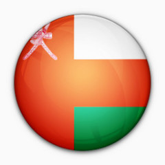 国旗对阿曼世界标志图标