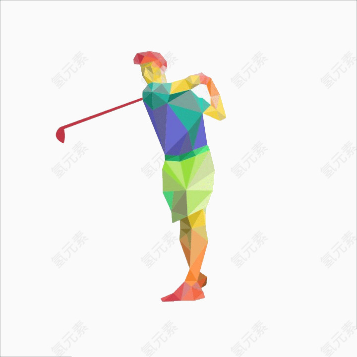 高尔夫运动插图设计