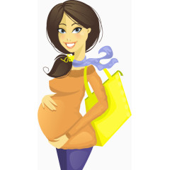 卡通孕妇免抠图片