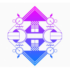 上下箭头科技背景