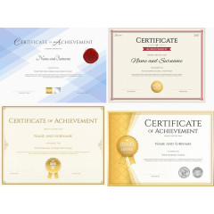 高档荣誉证书设计矢量素材