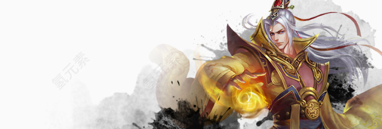 金色卡通帅气美男