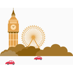 伦敦元素矢量图