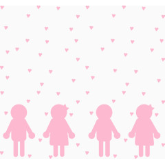 粉色心形花纹底纹