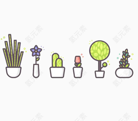 小盆栽图标