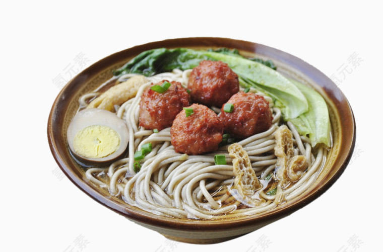 肉丸荞麦面