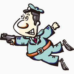 警察卡通人物形象