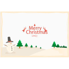 复古边框圣诞卡