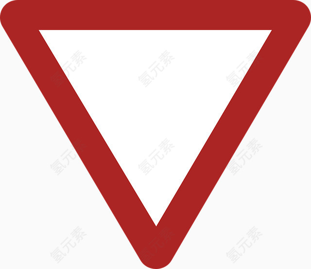 红色倒三角形