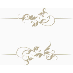精致欧式卷草纹花纹矢量素材