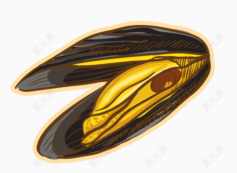 美味的海鲜矢量图