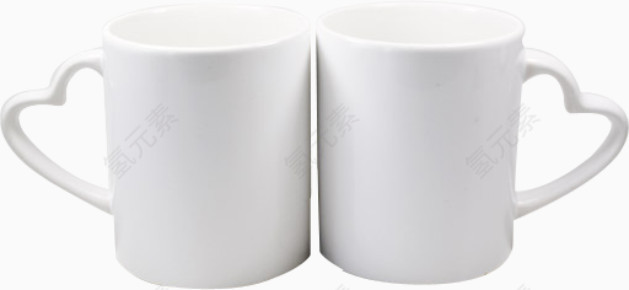 一对马克杯素材