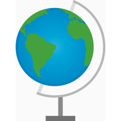 地球仪图标矢量图