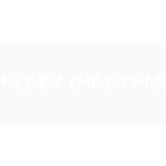 白色Merry Christmas圣诞快乐艺术字
