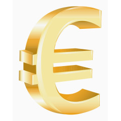 矢量金属光泽金色钱币符号