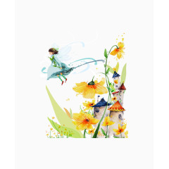 卡通漂亮花仙子