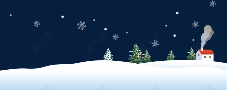 冬季雪景冰雪乐园素材