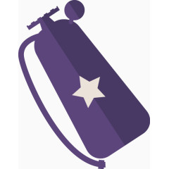 矢量创意设计航天灭火器图标