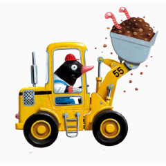 开挖掘机的扁嘴兽