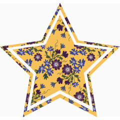 五角星复古中式纹理