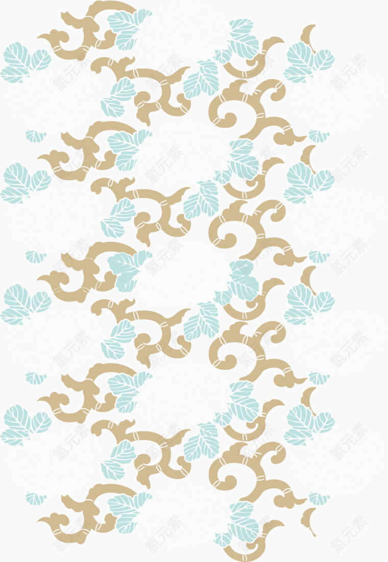 日式花纹矢量图