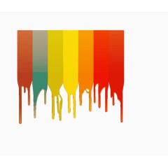 矢量滴落的彩虹