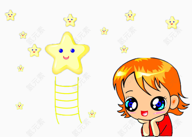 仰望星空的小孩