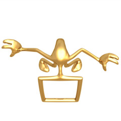 超清晰3D小金人