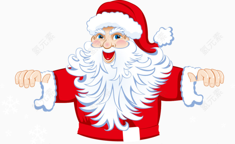 卡通圣诞老人图案