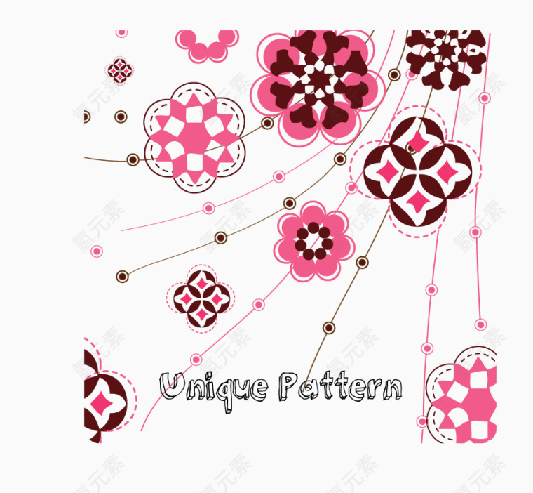 红色矢量底纹背景素材