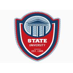 精美盾牌校徽设计