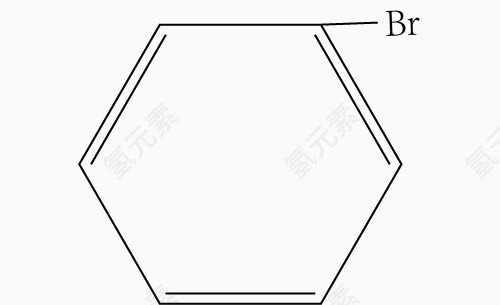 溴苯的分子结构简式