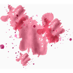 红色葡萄酒墨迹素材