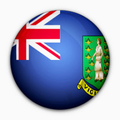英国的国旗群岛对处女世界标志图标
