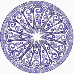 圆形花纹