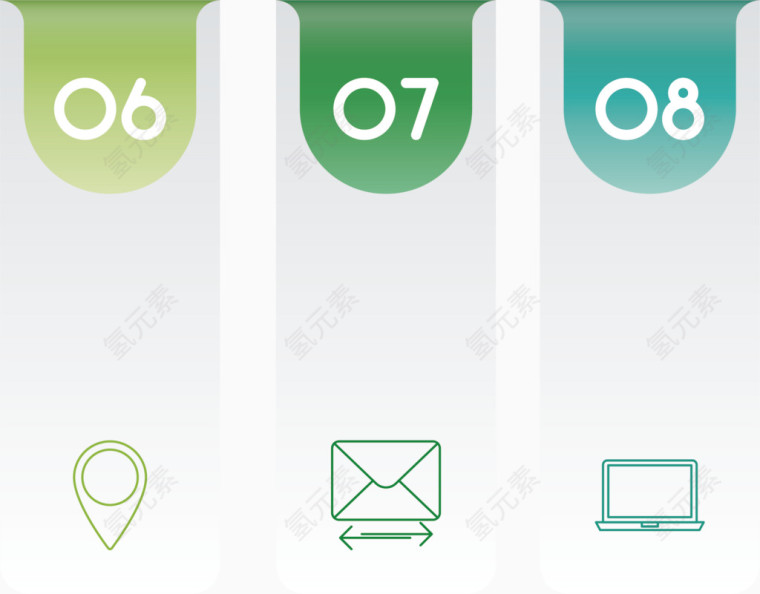 数据表格ppt卡通矢量素材